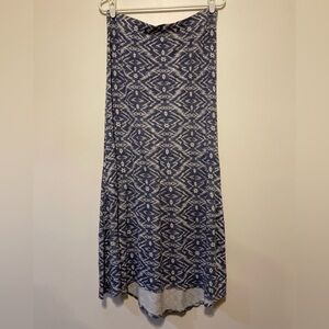 BILLABONG Back on Top Blue Southwest Print Maxi Skirt in Size L